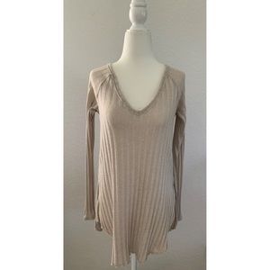 Free People We The Free Ribbed Tunic Sweater